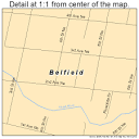 Belfield North Dakota Street Map 3805820