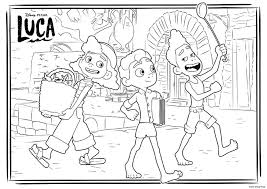 These alphabet coloring sheets will help little ones identify uppercase and lowercase versions of each letter. Free Printable Luca Coloring Pages And Activities