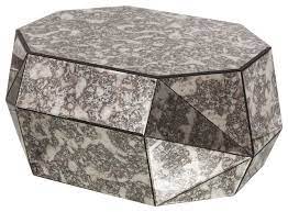 Bring home this nevels mirrored coffee table to add a distinctly modern look to your living room or den. Faceted Coffee Table Antique Mirror Contemporary Coffee Tables By The Khazana Home Austin Furniture Store Houzz