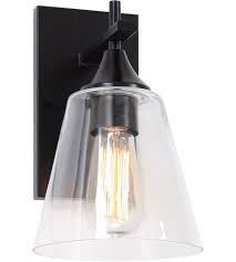 Matteo Lighting S09801bk Hollis 1 Light 7 Inch Black Wall Sconce Wall Light