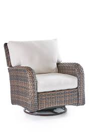 Saint Tropez Patio Swivel Glider 79305 By South Sea Rattan American Rattan Furniture Patio Chairs Brown Cushions Outdoor Rocking Chairs