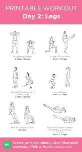 Day 2 Legs Gym Workout Plan For Women Workout Labs Leg Workouts Gym