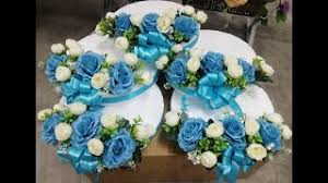 Dulang hantaran seperti ini biasanya boleh didapati di kedai bunga. Hiasan Dulang Hantaran Pertunangan Cantik