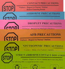 Cdc Standard Precautions Droplet Airborne Contact Chart
