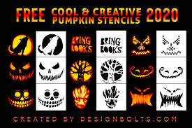 You have found the number one place on the internet for free halloween pumpkin carving patterns, stencils and templates! 10 Free New Cool Scary Halloween Pumpkin Carving Stencils Templates Ideas 2020 Designbolts