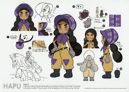 Pokemon Sun Moon Hapu Concept Art Characters Character Concept Pokemon Art
