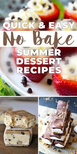 Of all the creamy vegan dessert recipes for summer, this may be one of the best! Quick Easy No Bake Summer Dessert Recipes Ohmeohmy Blog Summer Desserts Dessert Recipes Summer Dessert Recipes