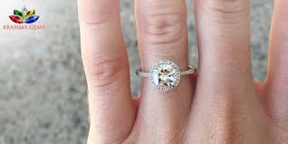 Specializing in custom white sapphire engagement rings, available in white gold,. White Pukhraj Stone Ring Promotions