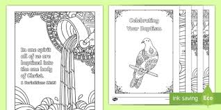Mindfulness christian cross coloring page. Baptism Mindfulness Colouring Pages