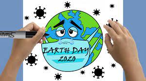 Earth day is an annual event on april 22 to demonstrate support for environmental protection. How To Draw Earth Day 2020 22nd April Earth Day Drawing Save Earth From Corona Art O Clock Youtube