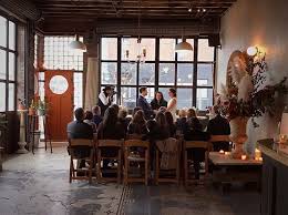 An Intimate Cozy Daytime Winter Wedding Ceremony At The Castle In Red Hook Brooklyn Brooklynwe Winter Wedding Ceremonies Private Event Space Winter Wedding