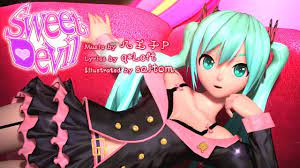 60fps Full風] Sweet Devil - Hatsune Miku 初音ミク Project DIVA Arcade English  lyrics Romaji subtitles - YouTube