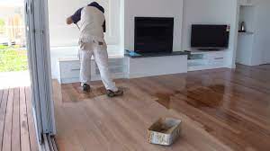 Painting wood stairs and floors requires the same preparation as for any interior paint job. How To Paint A Wood Floor Paint Or Apply Clear Polyurethane Or Varnish To Wood Floor Boards Youtube