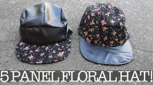 Hawaii floral cap,5 panel camp cap,printing 5 panel cap. Diy 5 Panel Floral Hat Youtube