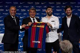 The catalan club announced the argentinian forward would join them on july 1 when his current deal with manchester city expires. 7mp A 5ihpp4cm