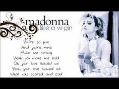 Madonna Like A Virgin With Lyrics On Screen