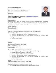 Resume Dr Anvarsalim Bhms