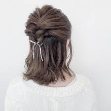 オール3分で完成 maya arrangeさんに学ぶ ボブ向け最速アレンジ ハーフアップ 三つ編み ボブ アレンジ ボブ