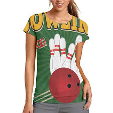 Amazon Com Womens Short Sleeve T Shirt Bowling Balls And