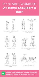 At Home Shoulders Back Back And Shoulder Workout Planet Fitness Workout Shoulder Workout At Home