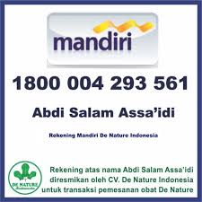 Nomor Rekening Resmi Bank Mandiri De Nature A N Abdi Salam Assa Idi By Rekening Resmi De Nature Medium