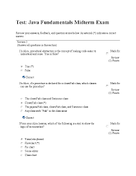 Please fill this form, we will try to respond as soon as possible. Doc Java Fundamentals Midterm Exam Dwi M Academia Edu