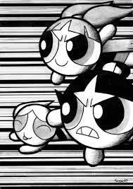 Black And White Mouse Cartoon Network It S The Powerpuff Girls From Cartoon Network I Used A Blk Pen Anda Blk Marker I Miss The Girls Soo Mu Powerpuff Girls Wallpaper Cartoon Drawings Anime Sketch