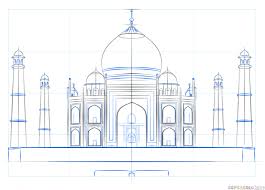 How To Draw The Taj Mahal Step By Step Drawing Tutorials Taj Mahal Drawing Gothic Architecture Drawing Architecture Design Sketch In this videos we learn how to draw taj mahal easyily and color beautifully. how to draw the taj mahal step by