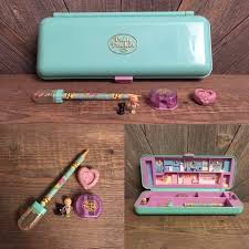 Polly Pocket Pencil Case 1990 Rare Polly Mattel Bluebird Etsy Polly Pocket Pencil Case Pencil Eraser