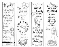 Bible Verse Bookmarks On The Christian Life B W Color Your Own Etsy In 2021 Bible Bookmark Bible Coloring Pages Bible Coloring