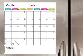 Monthly Dry Erase Board Magnet One Month White Board Organizer Large Magnet Calendar 50x50cm 19 7x19 7 Inches Dry Erase Calendar Dry Erase Dry Erase Board