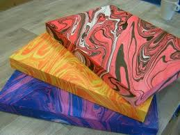 How To Create A Marbling Effect On Canvas With Acrylic Paint Part Of The Series Acrylic Painting Instructions Acrylic Painting Diy Marble Art Canvas Painting
