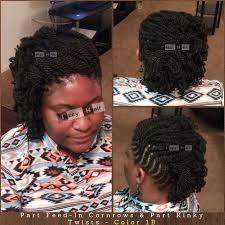 Aside from being a low maintenance and temporary style, these twists get their fluffy character from the required hair extensions that are aptly named after reggae legend bob marley, which are close in texture to natural hair. Part Cornrows And Part Kinky Twists Plus Video Tutorial On How To Twist