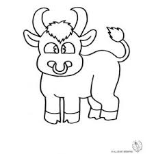 Disegno Di Piccolo Toro Da Colorare Per Bambini Gratis Disegnidacolorareonline Com Disegni Disegnare Animali Disegni Da Colorare