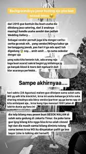 Penipuan wedding organizer begini cerita pengalaman pengantin yang ditipu wo di hari pernikahannya. Pengantin Ditipu Wedding Organizer Kliktrend Com