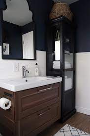 We've used ikea cabinets so many times prior and they have a great warranty and are easy to assemble and install, julia says. A Half Bath Refresh Chris Loves Julia