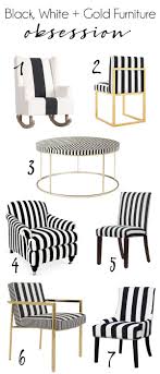 Black And White Striped Chair Covers Black And White Striped Furniture Cuckoo4design Striped Furniture Black And White Furniture White Office Decor