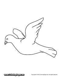 There is no bird as such, which is called a dove, there is the collared dove (dove de maison) that runs around and hi hi hi and there is the white traveling pigeon that rourou ! Dove Coloring Page Coloring Pages For Kids And For Adults Coloring Library