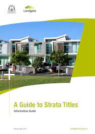 Notes and examples not part of act. A Guide To Strata Titles In Wa