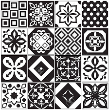 Black and white tile pattern. Vintage Black And White Traditional Ceramic Floor Tile Patterns Royalty Free Cliparts Vectors And Stock Illustration Image 97121008