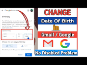 How to Change Date of Birth in Gmail or Google 2024 - YouTube