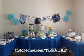 A great way to get free baby shower decorations is to borrow decorations from someone. Party Table Idea It S A Boy Baby Shower 4 Steps With Pictures Instructables