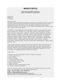 Dalam dunia bisnis, penawaran jasa memang sering dilakukan untuk. Surat Penawaran Percetakan