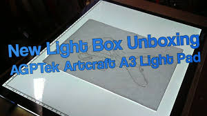 New Light Box Unboxing Agptek Artcraft A3 Light Pad Youtube
