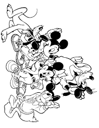 Mickey mouse and minnie mouse is a animals cartoon character of the walt disney studio. Mickey And Friends Coloring Pages Coloring Home