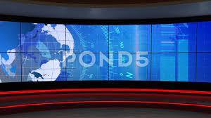News 302 Tv Studio Set Virtual Green Screen Background Loop Stock Footage Ad Studio Set Virtual News Greenscreen Green Screen Backgrounds Virtual