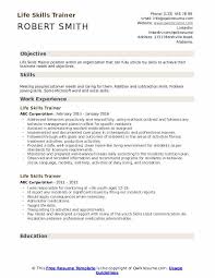 Life Skills Trainer Resume Samples Qwikresume