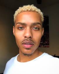 Pin By Chivie Collins On Eye Candy Brown Skin Blonde Hair Just Beautiful Men Short Blonde Hair