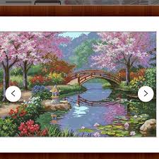 We try to add new free embroidery designs on regular basis. Japanese Garden Cross Stitch Pdf Pattern Cross Stitch Sakura Pattern Instant Large Cross Stitch Patterns Cross Stitch Landscape Beautiful Cross Stitch Pattern