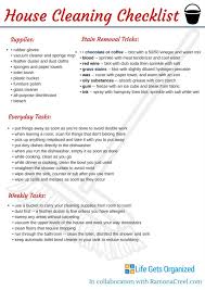 Housework Cleaning Checklist Lamasa Jasonkellyphoto Co